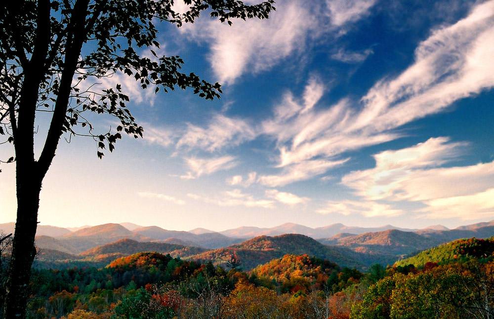 Lake Rabun Autumn Fall View