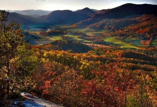Autumn mountain scape